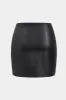 Faux Leather Pocket Zipper Skirt sold by Micas