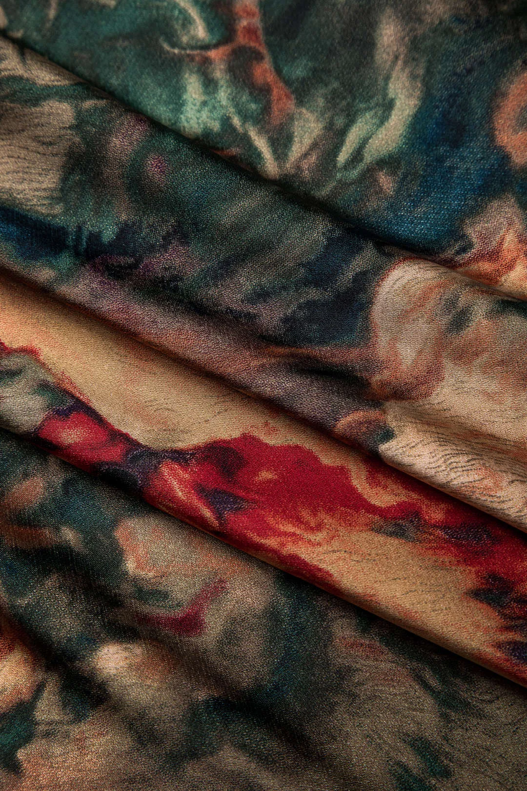 Satin blomsterprint slips foran nederdel sold by Micas product image thumbnail 3