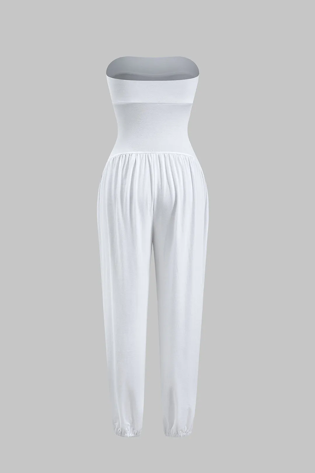 Basic Strapless Ruched Jumpsuit sold by Micas product image thumbnail 2