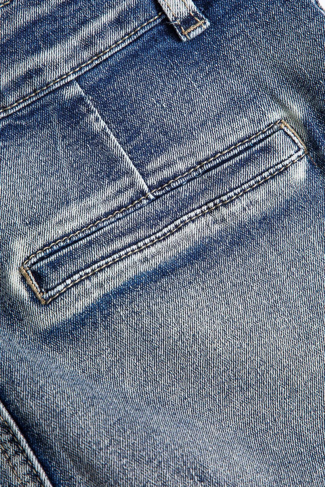 Denim høj taljelomme lynlås nederdel sold by Micas product image thumbnail 5