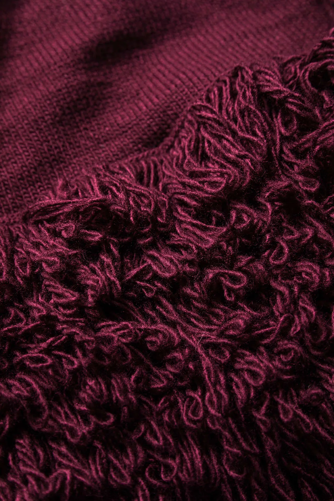 Sweater Fringe Round Neck Long-Sleeve Top sold by Micas product image thumbnail 4