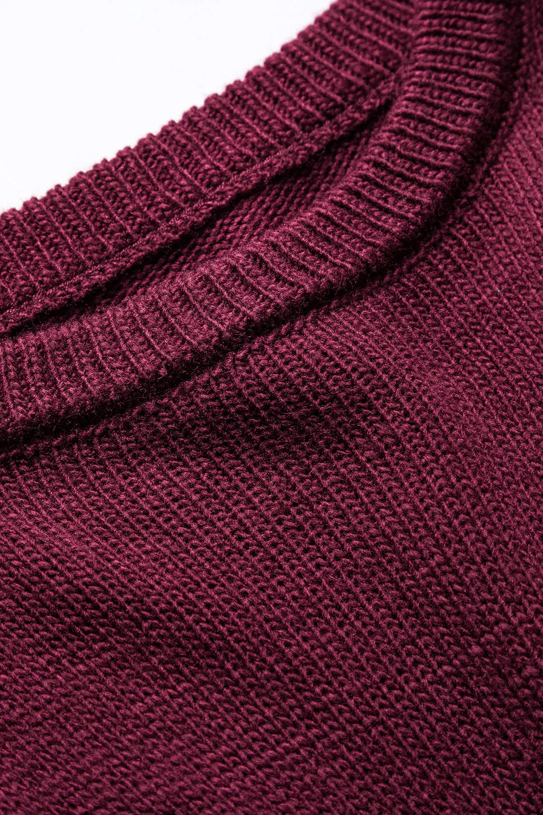 Sweater Fringe Round Neck Long-Sleeve Top sold by Micas product image thumbnail 3