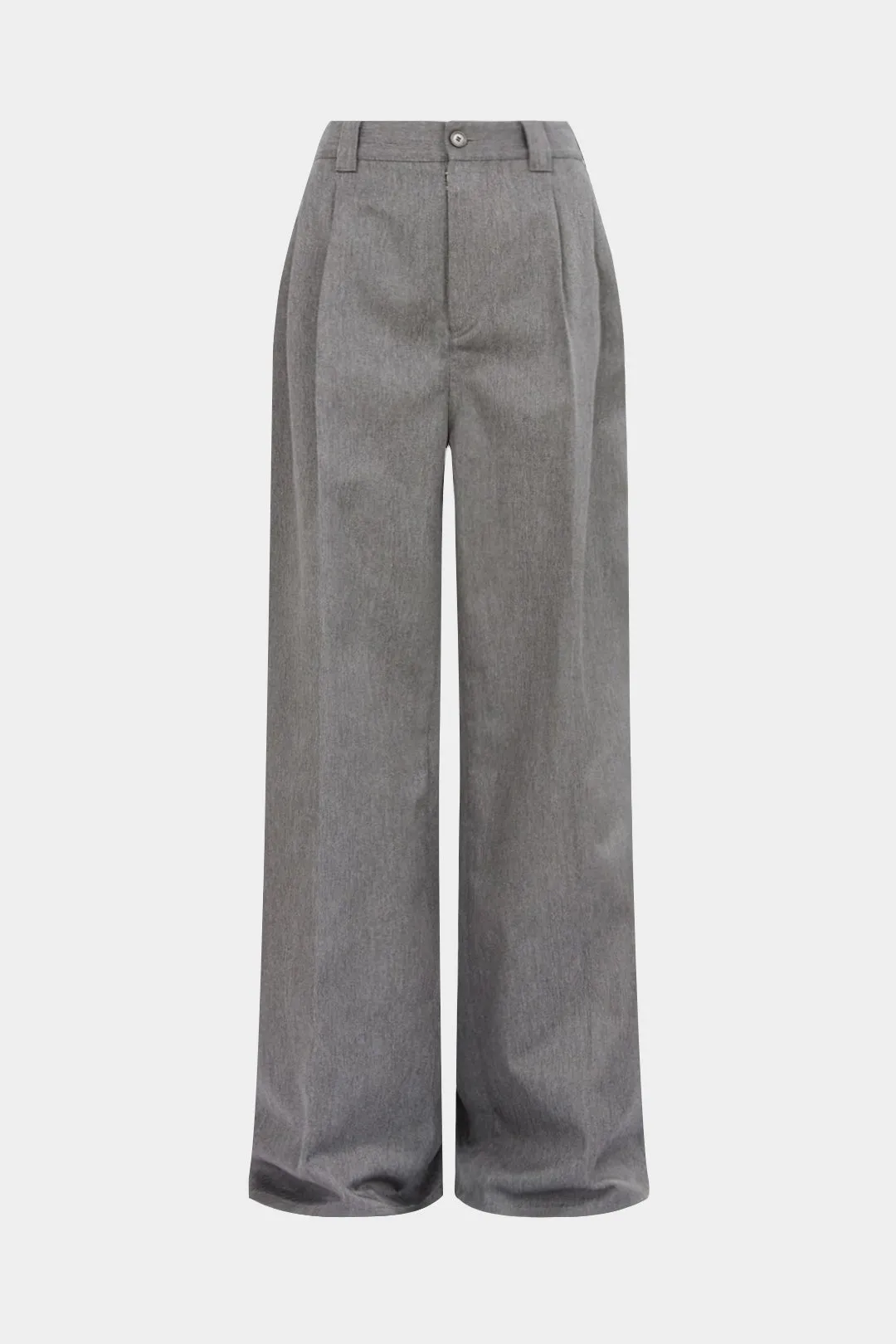 High Waist Ruched Button Wide Leg Trousers sold by Micas product image thumbnail 3