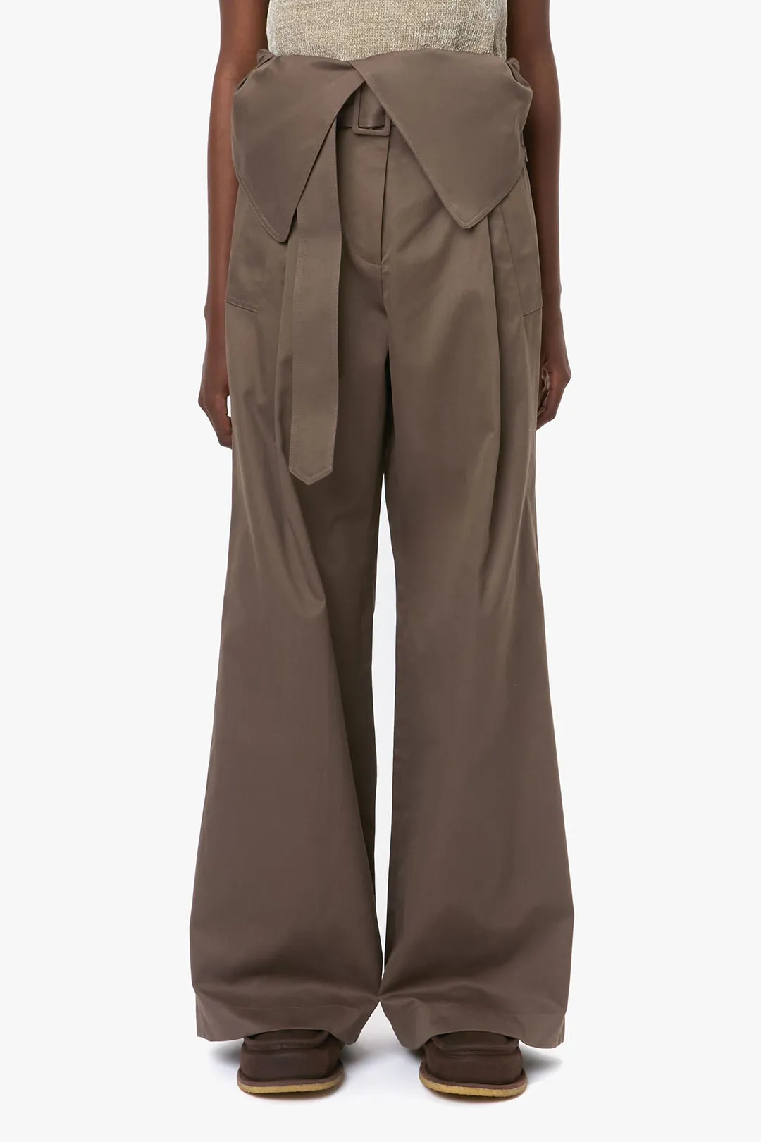 High Waist Belted Wraped Flared Wide Leg Trousers sold by Micas