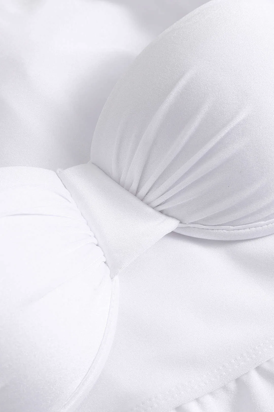 Solid Ruched Bikini 3-delt sæt sold by Micas product image thumbnail 4