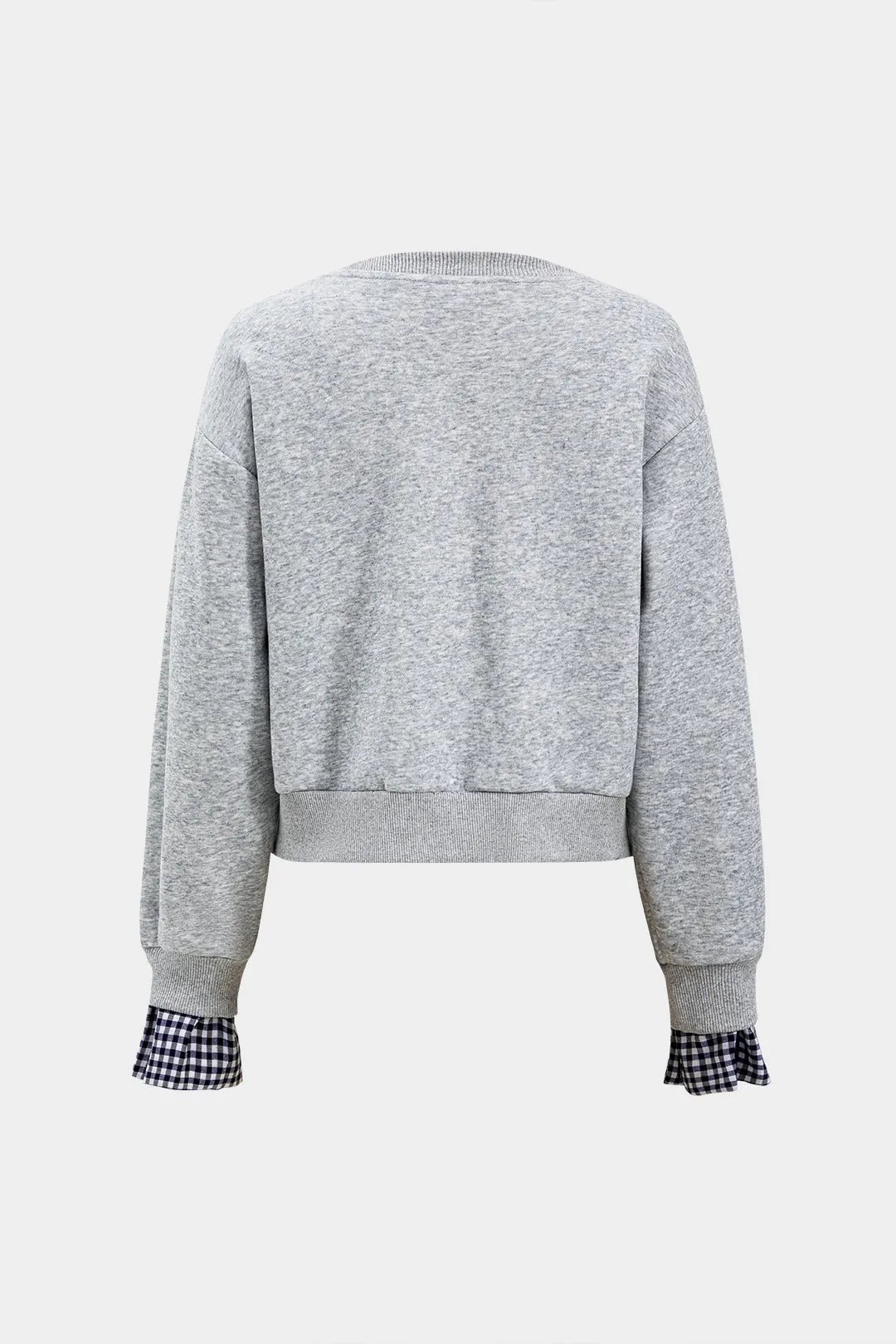 Plaid Print Patchwork Top og DrawString Nederdel Set sold by Micas product image thumbnail 3