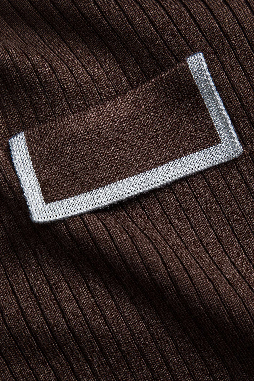 Plus Size Knit Patchwork Zipper Cardigan sold by Micas product image thumbnail 4