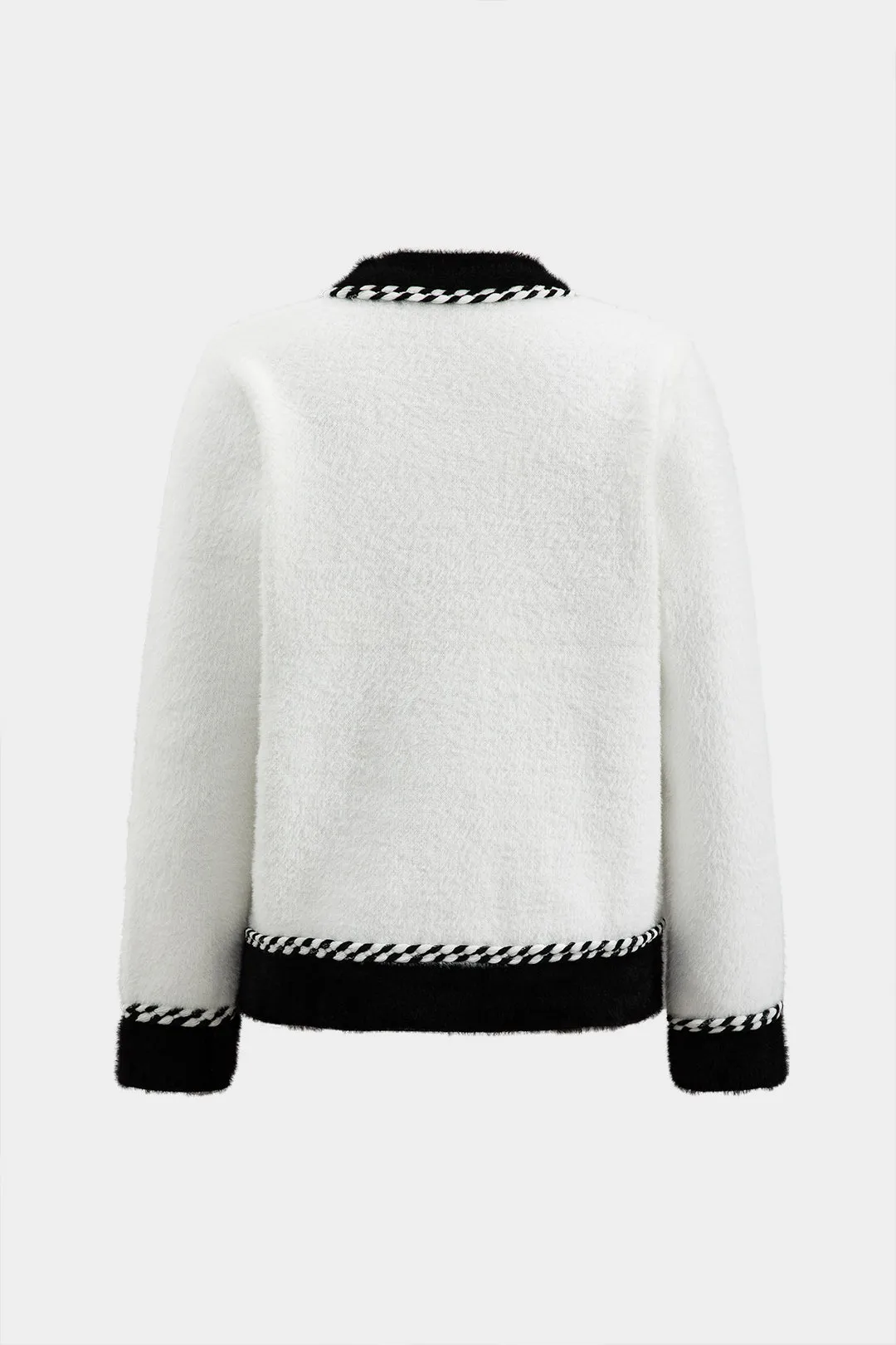 Contrast Knit Button Pocket Cardigan sold by Micas product image thumbnail 2