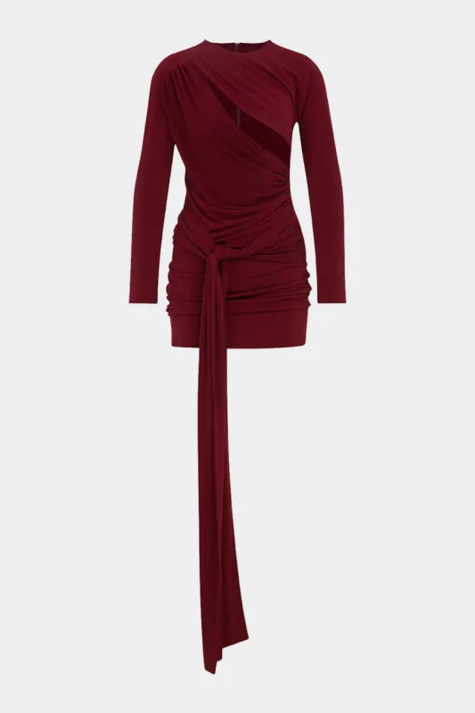 Ruched Cut Out Long Sleeve Mini Dress sold by Micas