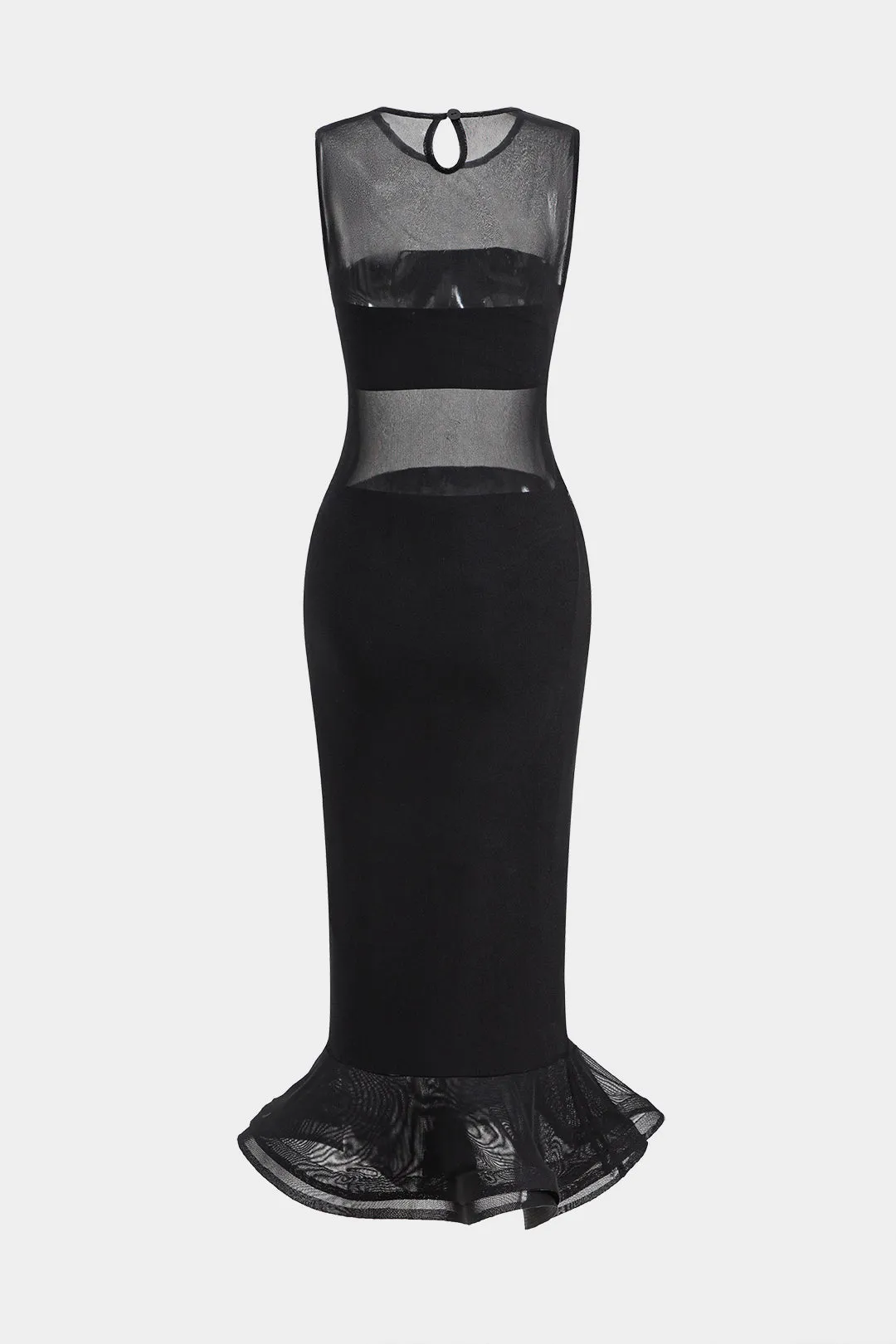 Mesh Sheer Sleeveless Midi Dress sold by Micas product image thumbnail 2