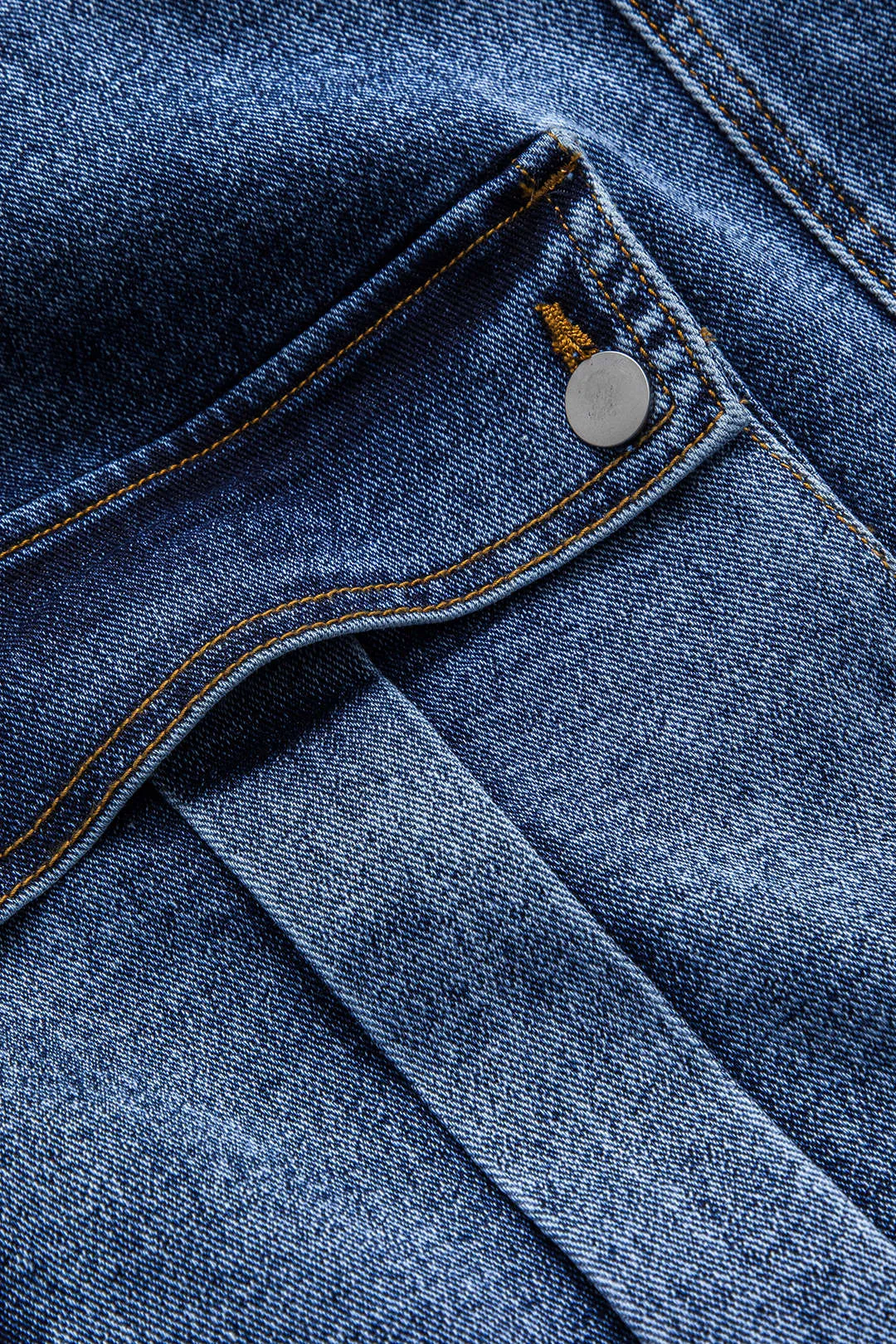 Plus størrelse denim lynlås høj talje lomme jeans sold by Micas product image thumbnail 5