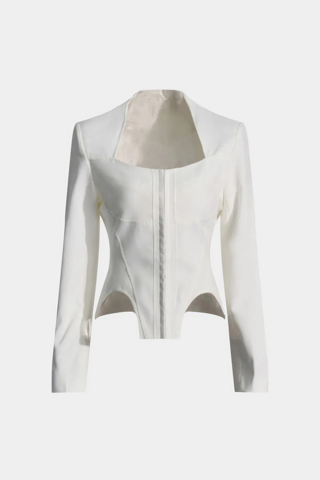 Square Neck Long-Sleeve Top sold by Micas