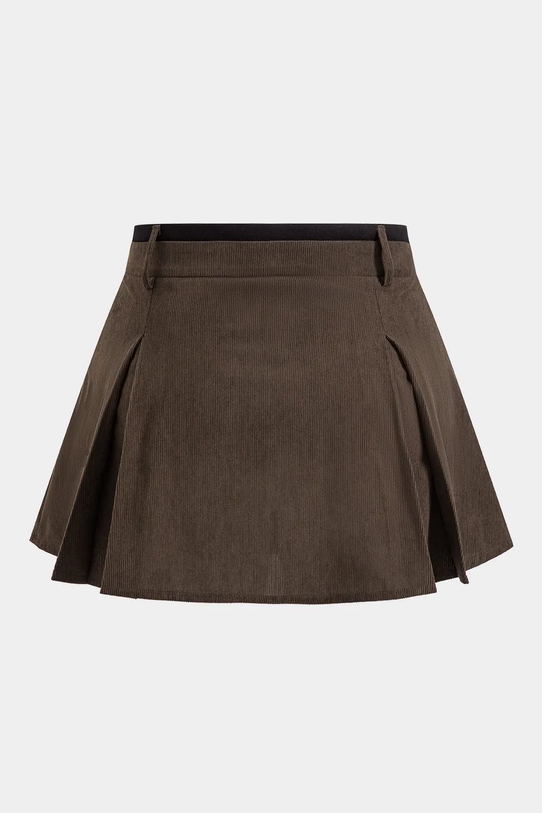 Plus Size Pocket Long-Sleeve Top And High Waist Skirt Set sold by Micas product image thumbnail 5