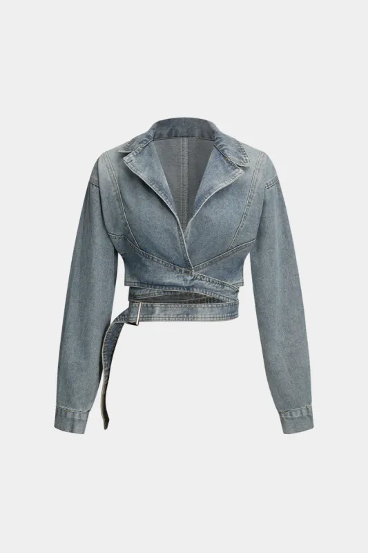 Denimbinding krydsede overtøj sold by Micas