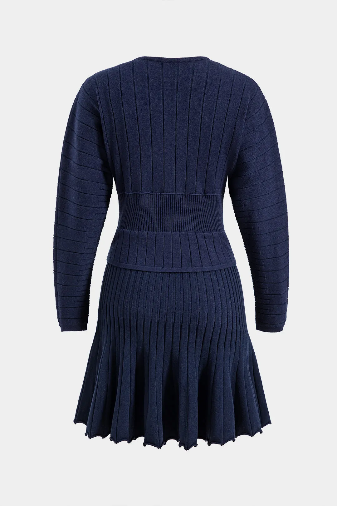 Sweater Round Neck Gigot Long Sleeve Dress sold by Micas product image thumbnail 2