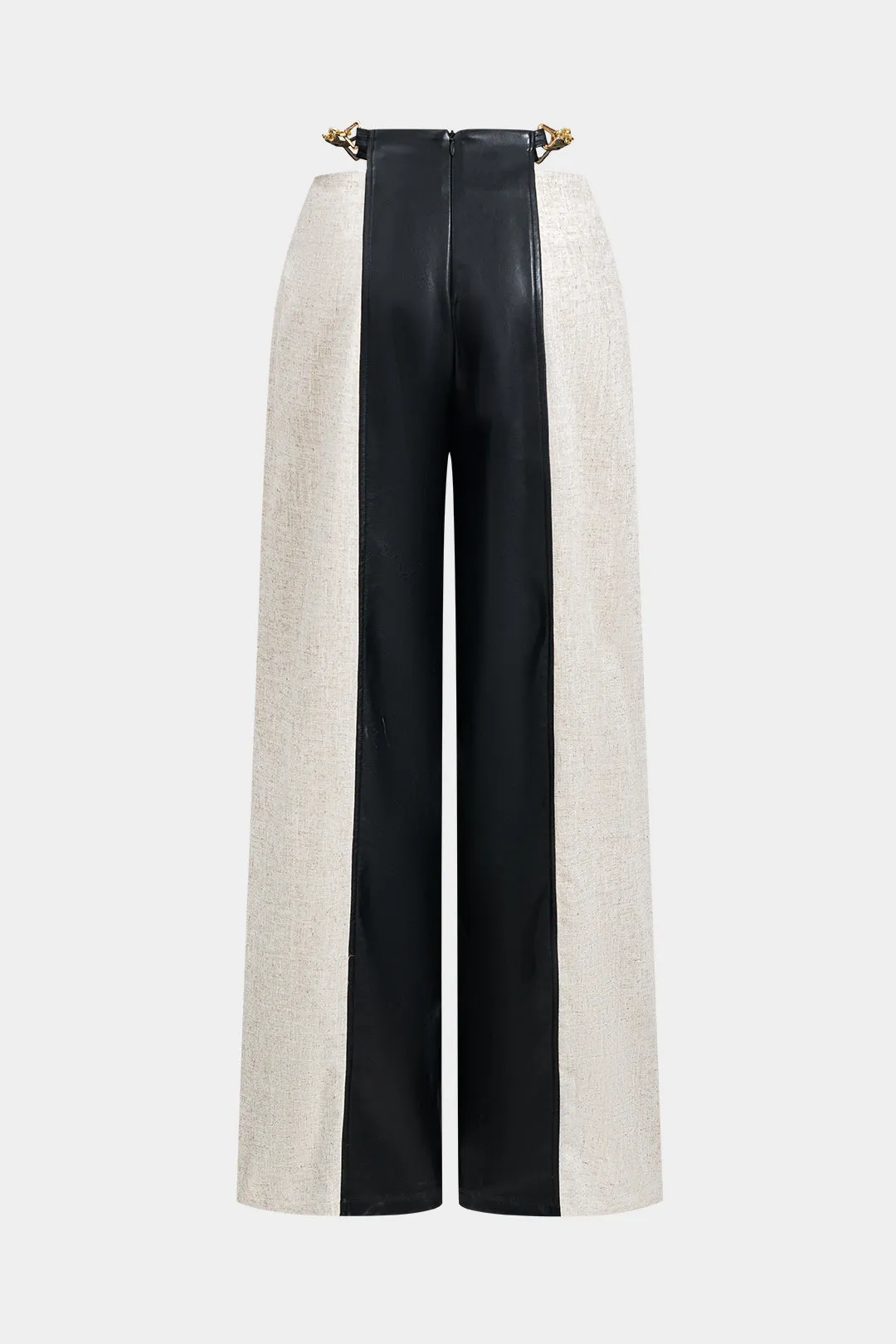 Faux læder metalliske patchwork bukser sold by Micas product image thumbnail 2