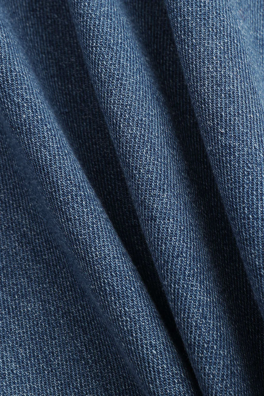 Denim Button Pocket High Waist Straight Leg Jeans sold by Micas product image thumbnail 4