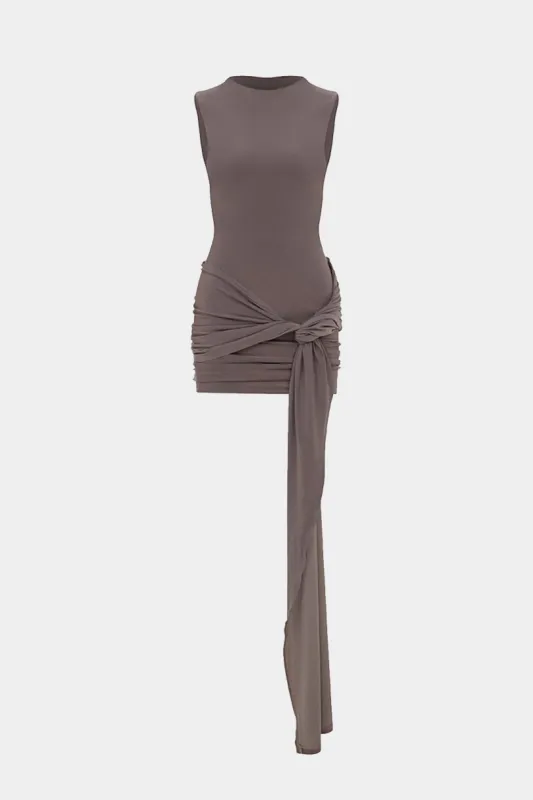Tie Front Sleeveless Mini Dress sold by Micas