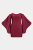 Pleated Bell Sleeve Mini Dress sold by Micas