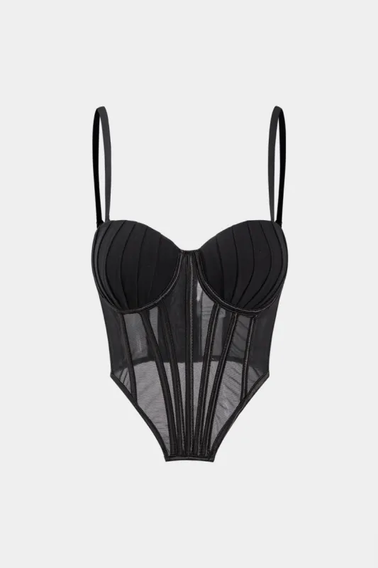 Mesh Lace Corset Bustier Cami Top sold by Micas
