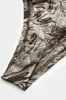 Abstract Print Mesh Round Neck Long Sleeve Bodysuit sold by Micas