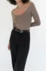 Boat Neck Long-Sleeve Top sold by Micas