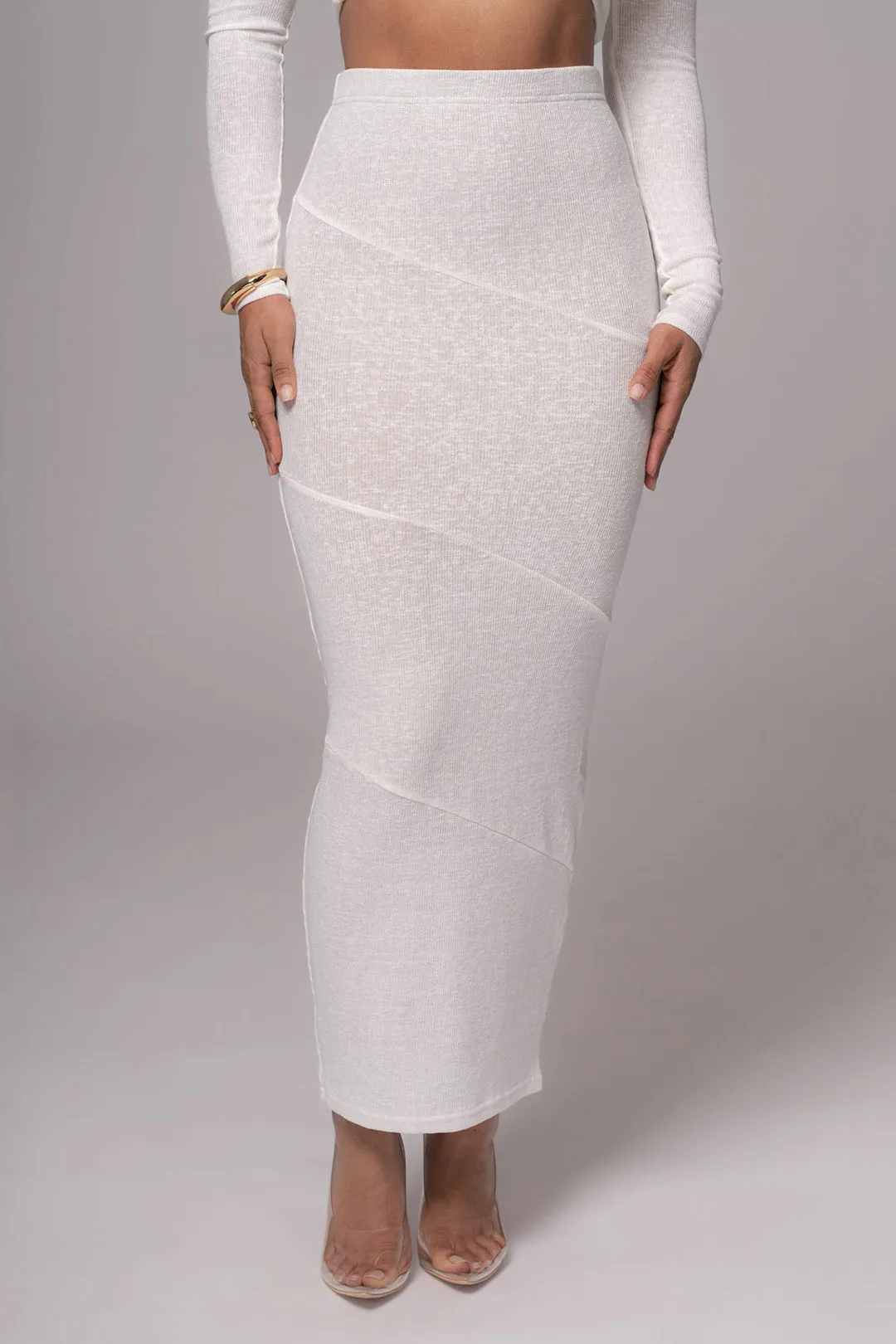 Twist Cut Out Long Sleeve Top And Skirt Set sold by Micas product image thumbnail 4