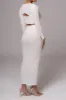 Twist Cut Out Long Sleeve Top And Skirt Set sold by Micas