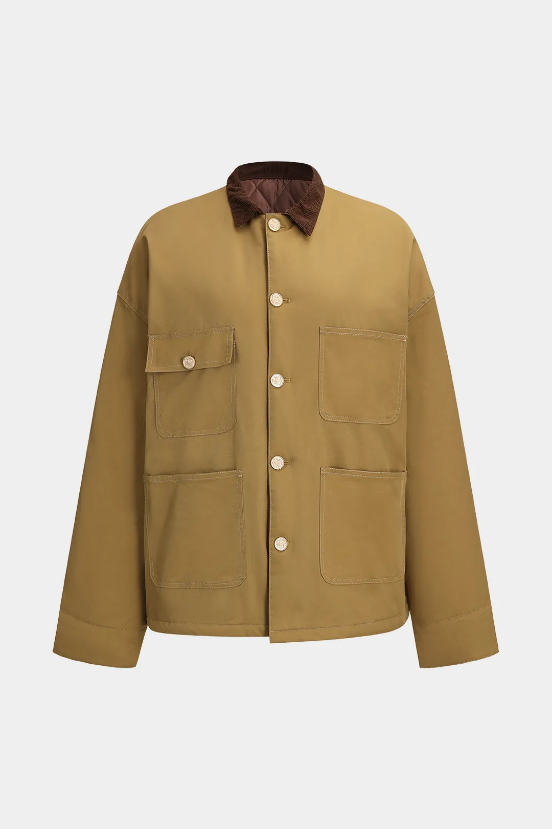 Patchwork -knaplomme Langærmet jakke sold by Micas