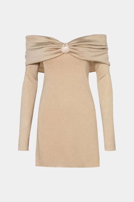 Off Shoulder Long Sleeve Mini Dress sold by Micas
