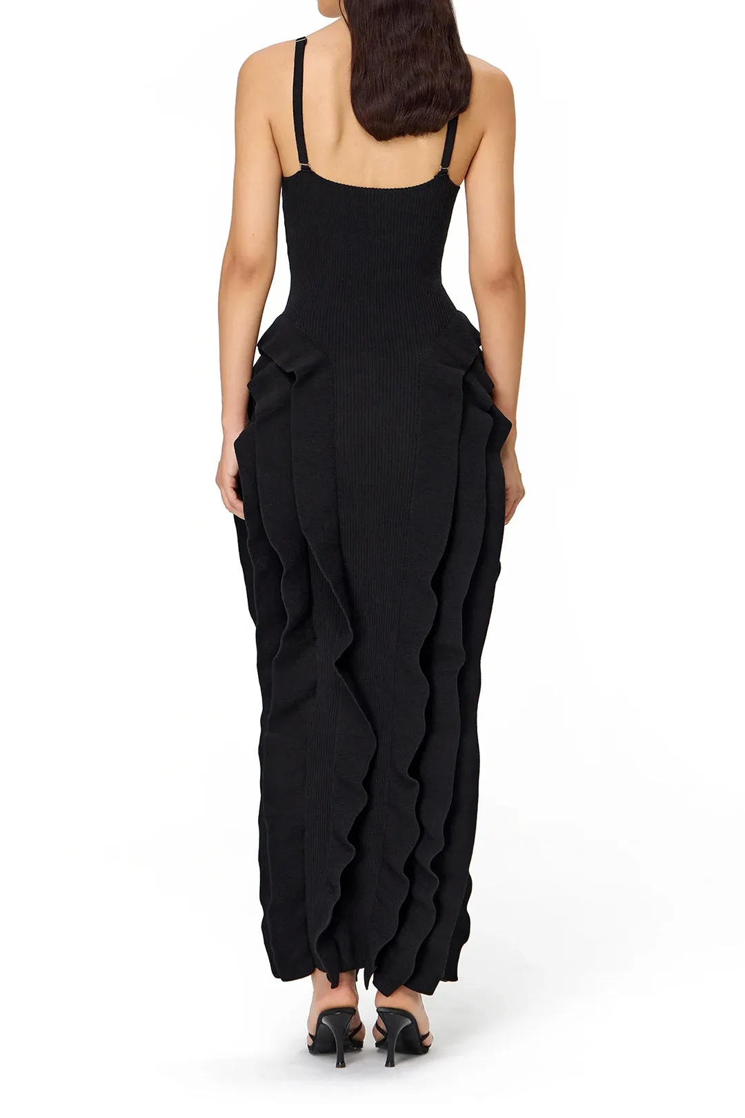 Ruffle Slip Midi Dress sold by Micas product image thumbnail 2