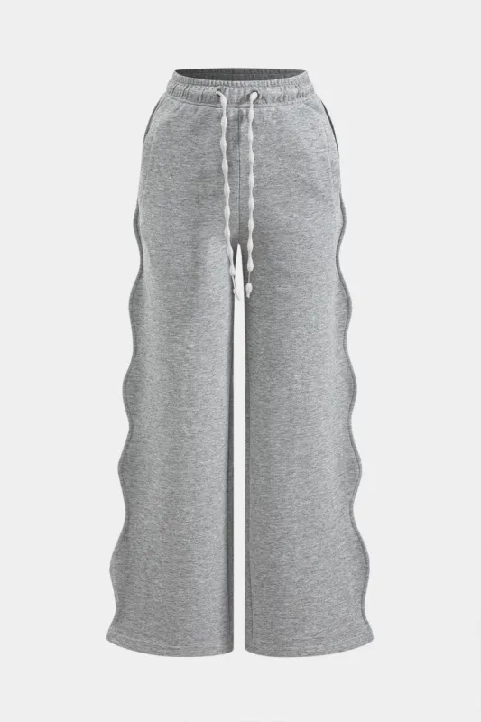 Tie-Up Wide Leg Pocket Trousers sold by Micas