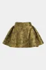 Jacquard metallisk puff lynlås nederdel sold by Micas