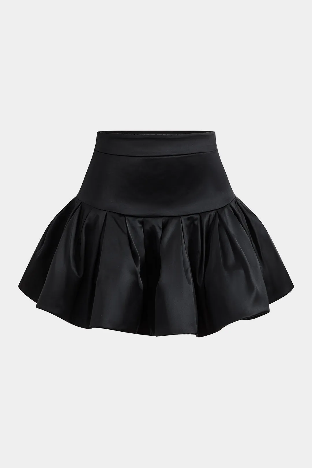 Satin Ruched Puff Skirt sold by Micas