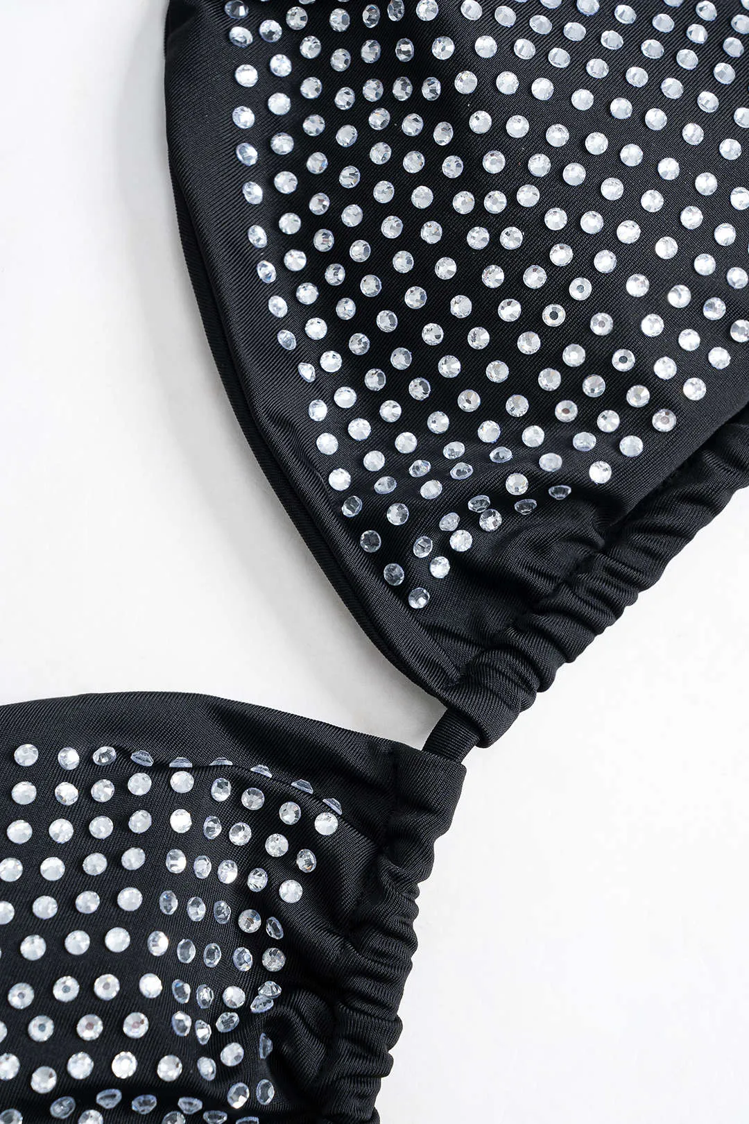 Rhinestone Tie Up Backless Bikini Set sold by Micas product image thumbnail 3