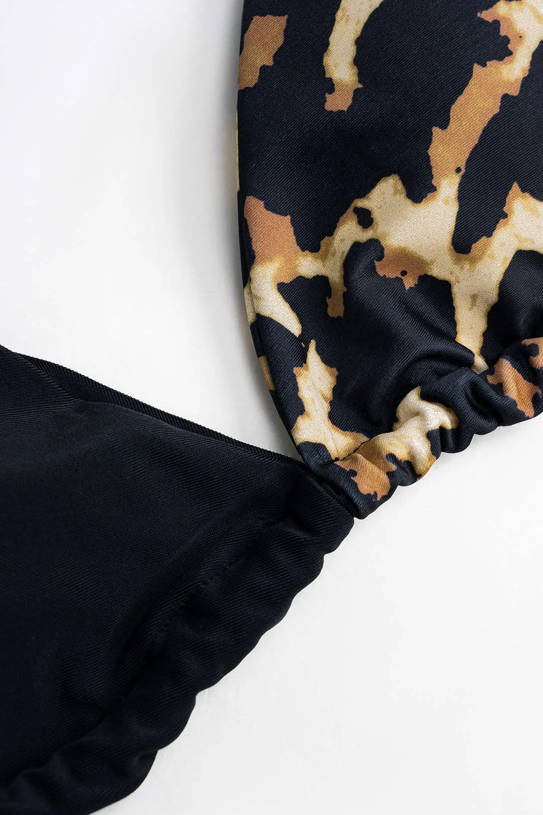 Leopard Print Tie Halter Bikini Set sold by Micas product image thumbnail 3