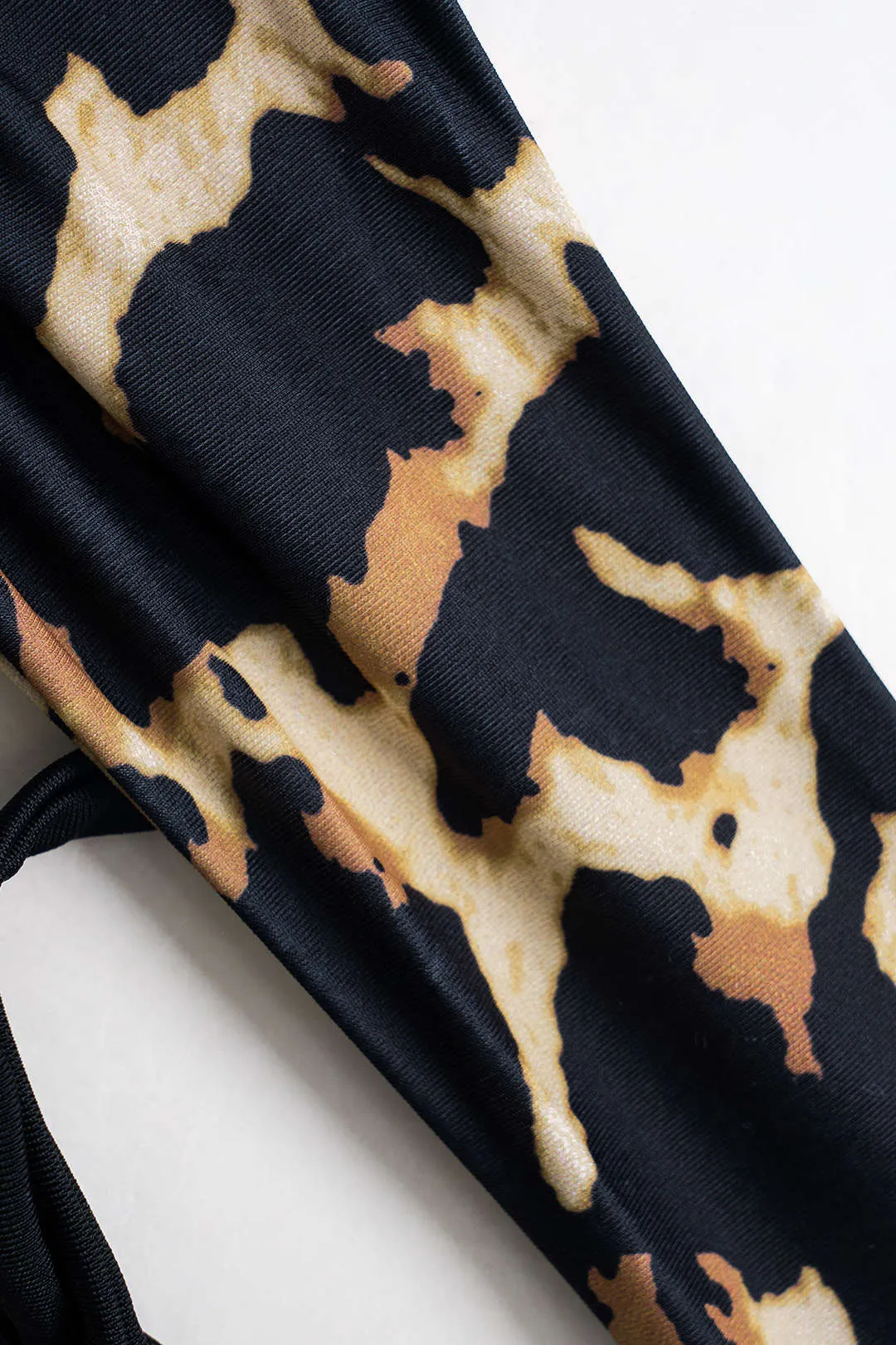 Leopard Print Tie Halter Bikini Set sold by Micas product image thumbnail 4