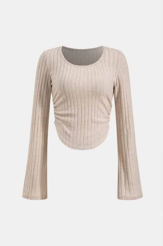 Bell Sleeve Long Sleeve T-shirt sold by Micas