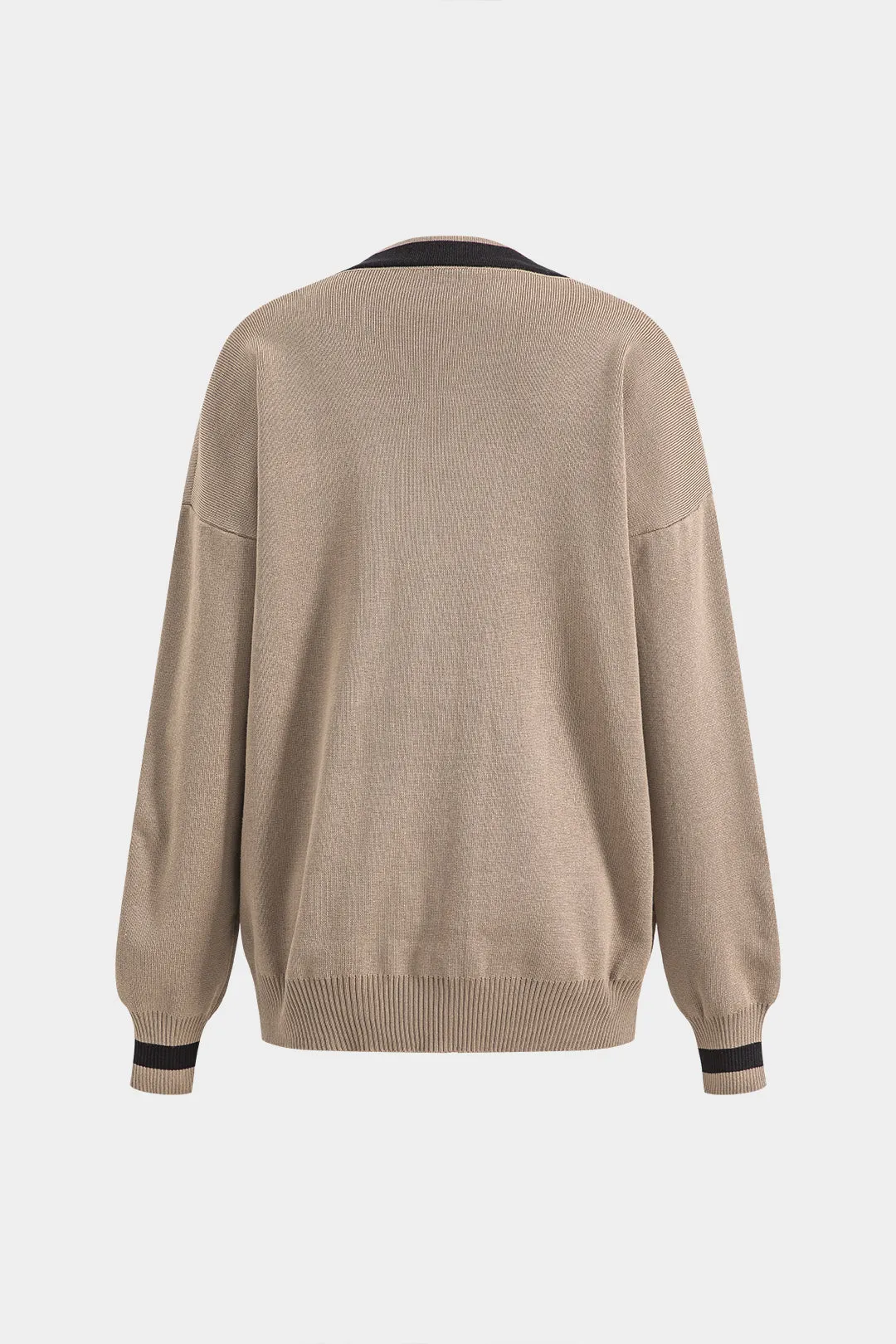 Strik knaplomme langærmet cardigan og nederdel sæt sold by Micas product image thumbnail 4