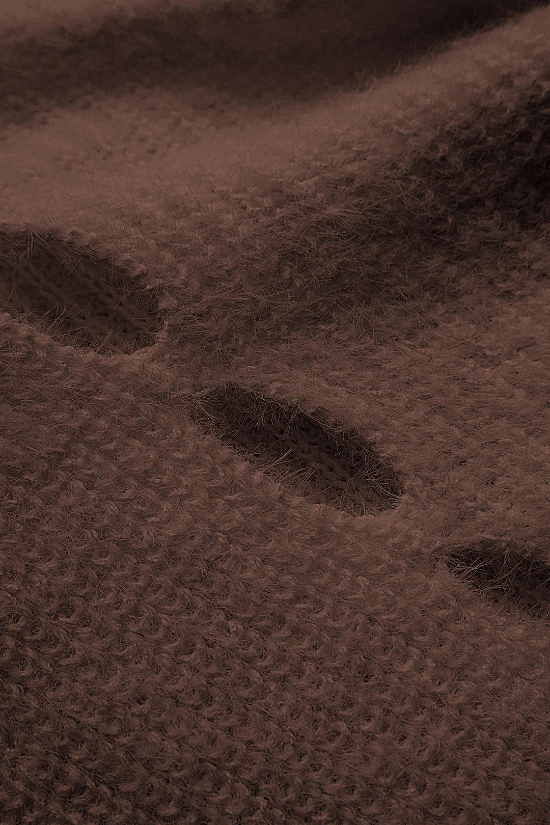 Plus Size Knit Button Cut Out Long-Sleeve Cardigan sold by Micas product image thumbnail 3