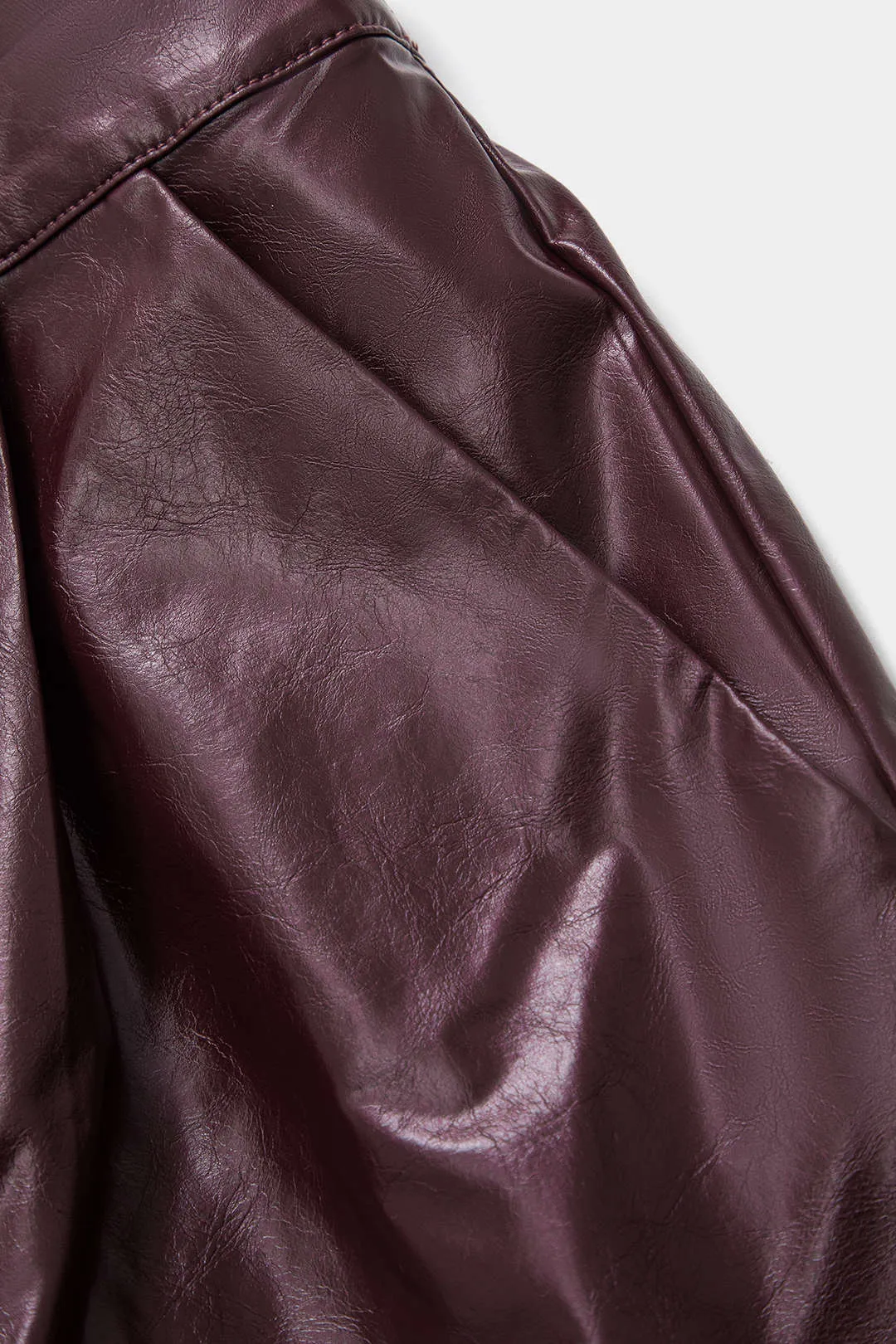 Faux Leather Button High Waist Pocket Trousers sold by Micas product image thumbnail 4