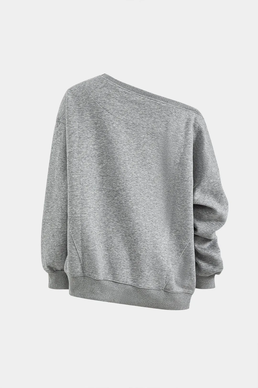 Asymmetrical Neck Sweatshirt sold by Micas product image thumbnail 2