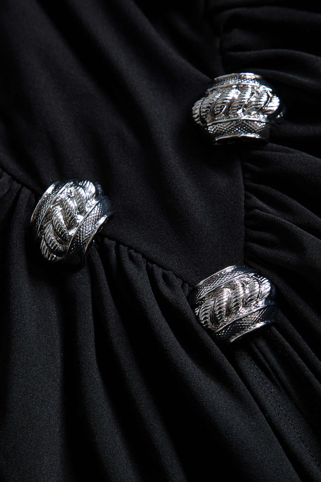 Metallisk ruched ærmeløs maxi kjole sold by Micas product image thumbnail 3