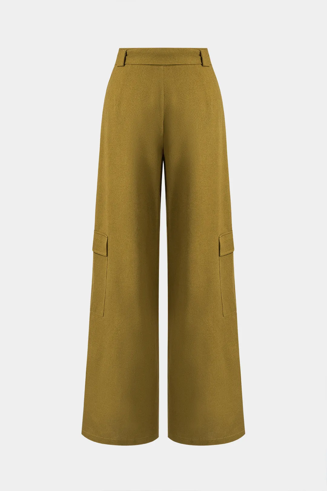 Linen High Waist Belted Trousers sold by Micas product image thumbnail 2