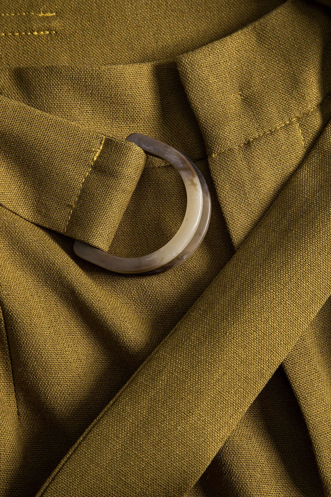 Linen High Waist Belted Trousers sold by Micas product image thumbnail 3