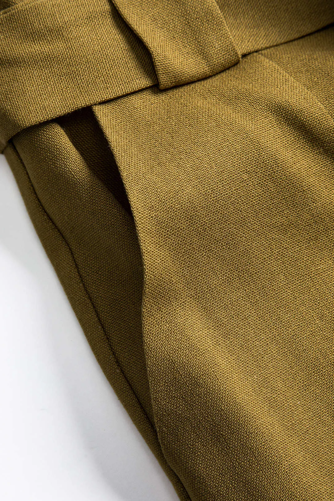 Linen High Waist Belted Trousers sold by Micas product image thumbnail 4