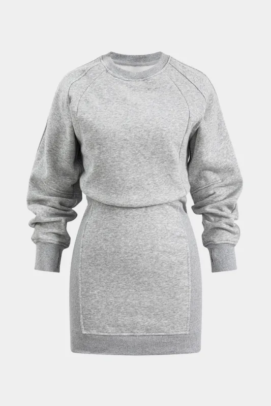 Basic Long Sleeve Mini Dress sold by Micas