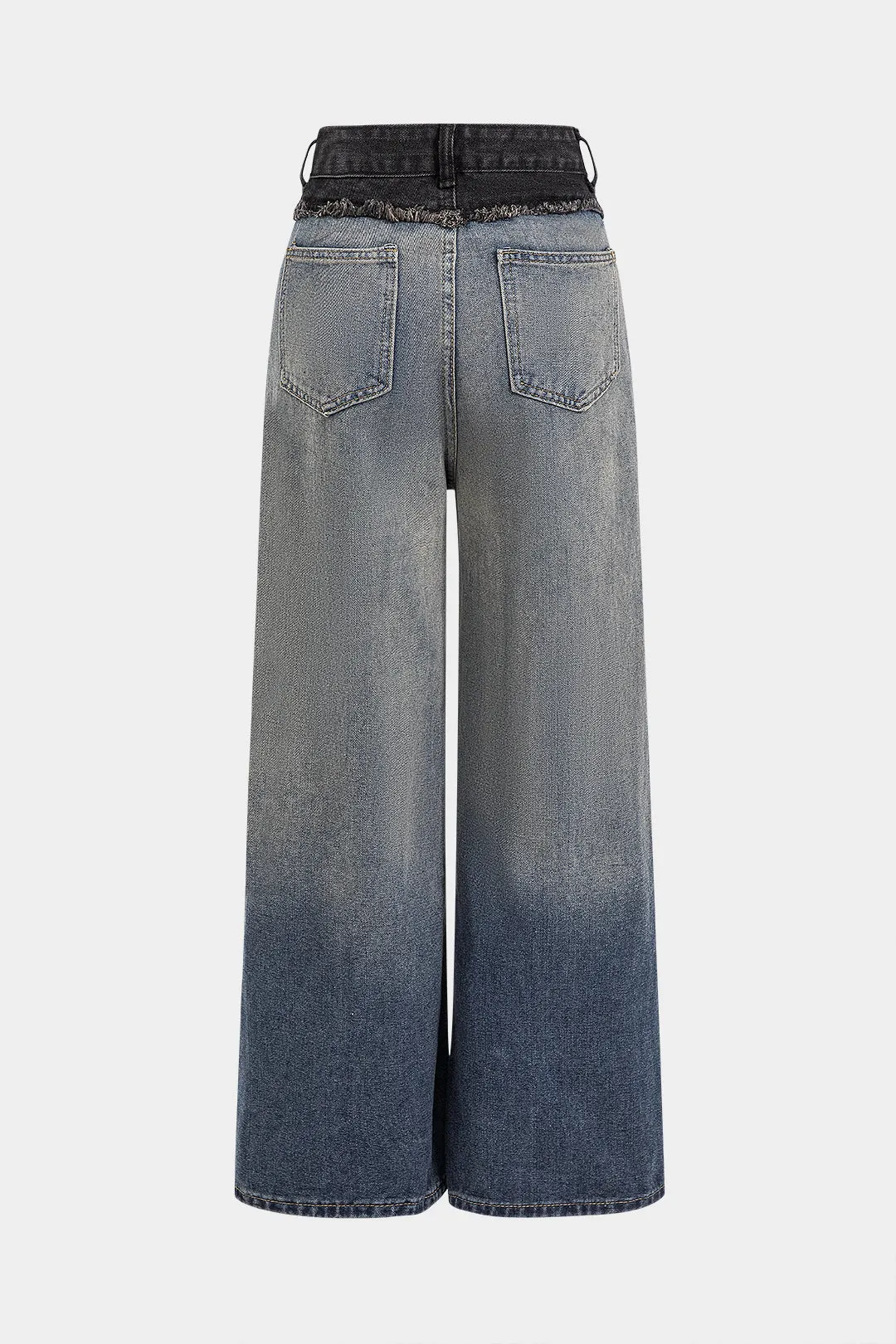 Denim patchwork lomme -knap jeans sold by Micas product image thumbnail 2