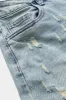 Denim Zipper Button Pocket Jeans sold by Micas