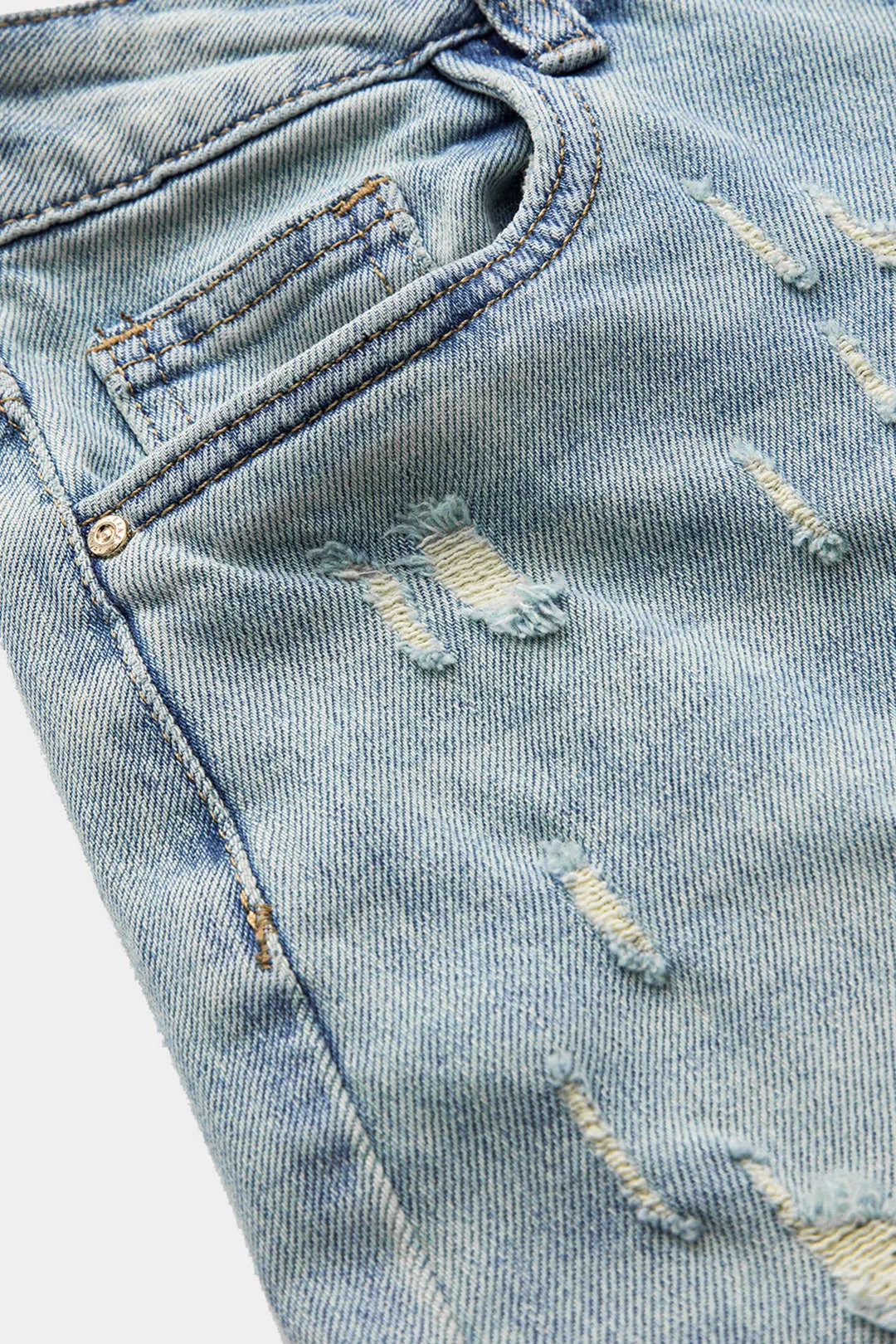 Denim Zipper Button Pocket Jeans sold by Micas product image thumbnail 4
